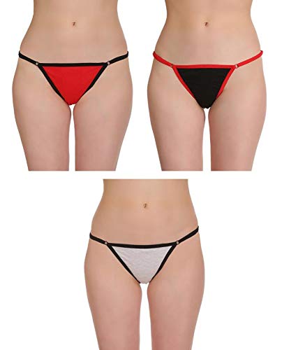selfcare Women Cotton Thong Panty (Pack of 3)-picture-22