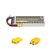 Produktbild YouMe 11,1 V 2200mAh 3S 40C Lipo Akku Pack mit XT60/Deans T/EC3 Plug für E-flite Align DJI Phantom FC40 Ersatz Walkera E22 RC Flugzeug Hubschrauber Quadcopter Drone FPV (10,6 x 3,4 x 2,3cm 6.42oz)