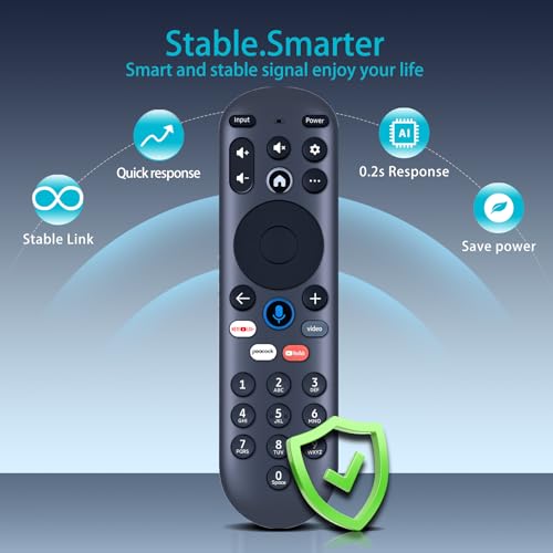 PR1 Télécommande vocale de rechange Spectrum Xumo Stream Box noir