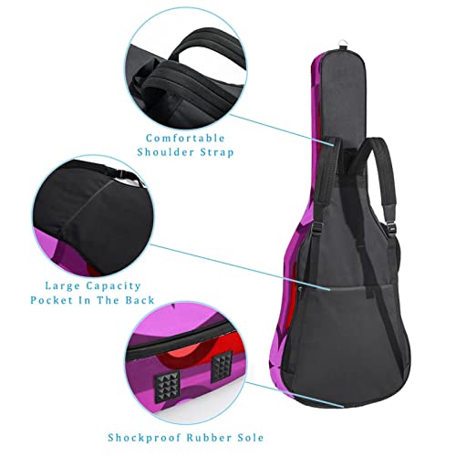 Étui de protection rembourré pour guitare classique et acoustique Motif tête de mort de samouraï, Multicolore 10., 42… - Les Beatles, Paul McCartney, John Lennon, RIngo Starr, George Harrison Étui de protection rembourré pour guitare classique et acoustique Motif tête de mort de samouraï, Multicolore 10., 42… – Image 4