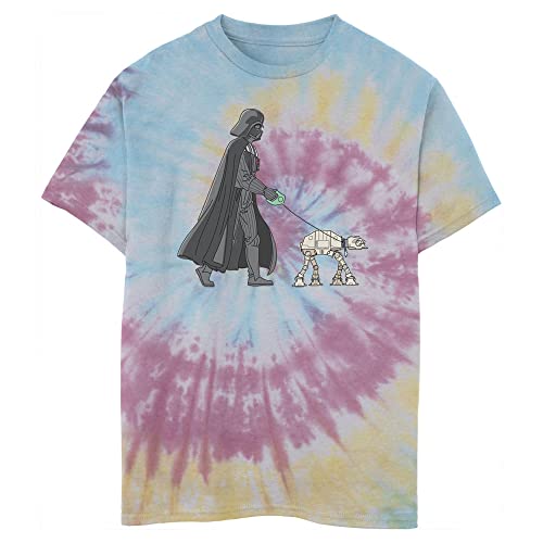 T-shirt Star Wars garçon avec imprimé Vader Walker graphique noir