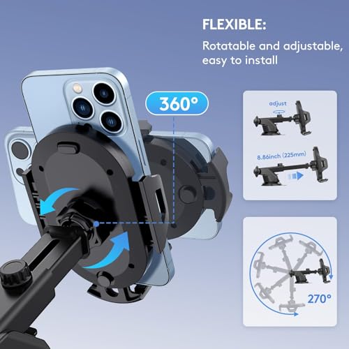Support téléphone Range Rover Sport 2 portable ventouse silicone - 4