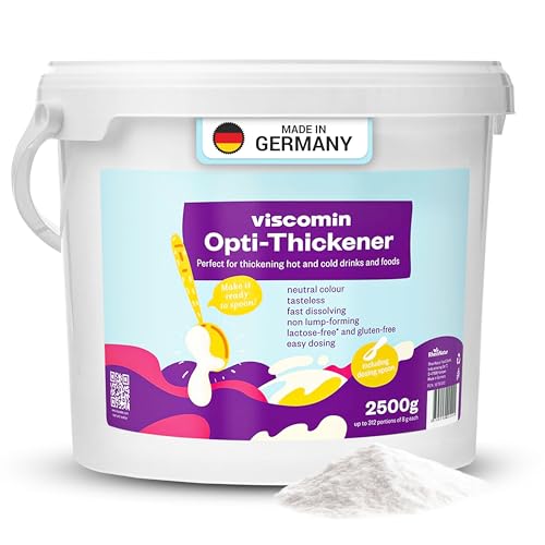 RheinNatur Viscomin Polvo espesante 2,5 kg - Polvo espesante para bebidas y alimentos - Espesante para espesar bebidas y alimentos - Natürliches Verdickungsmittel