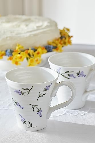 Set 2 Mugs Portmeirion Sophie Conran Lavandula Blanco miniatura 2