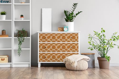 Papel pintado para armarios Wallfluent soluciona muebles viejos con vinilo autoadhesivo de cocina 3