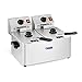 Produktbild Royal Catering RCEF 08D-EGO Fritteuse Edelstahl Doppel Fritteuse (2 x 8 L Volumen, EGO Thermostat, 2 x 2500 W, 230 V, Tragegriffe)