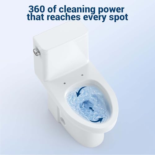 Image of One Piece Toilet, Ceramic Design, Soft Closing PP Toilet Cover, Easy Clean Surface, Water Efficient Flush, Compact Durable Build