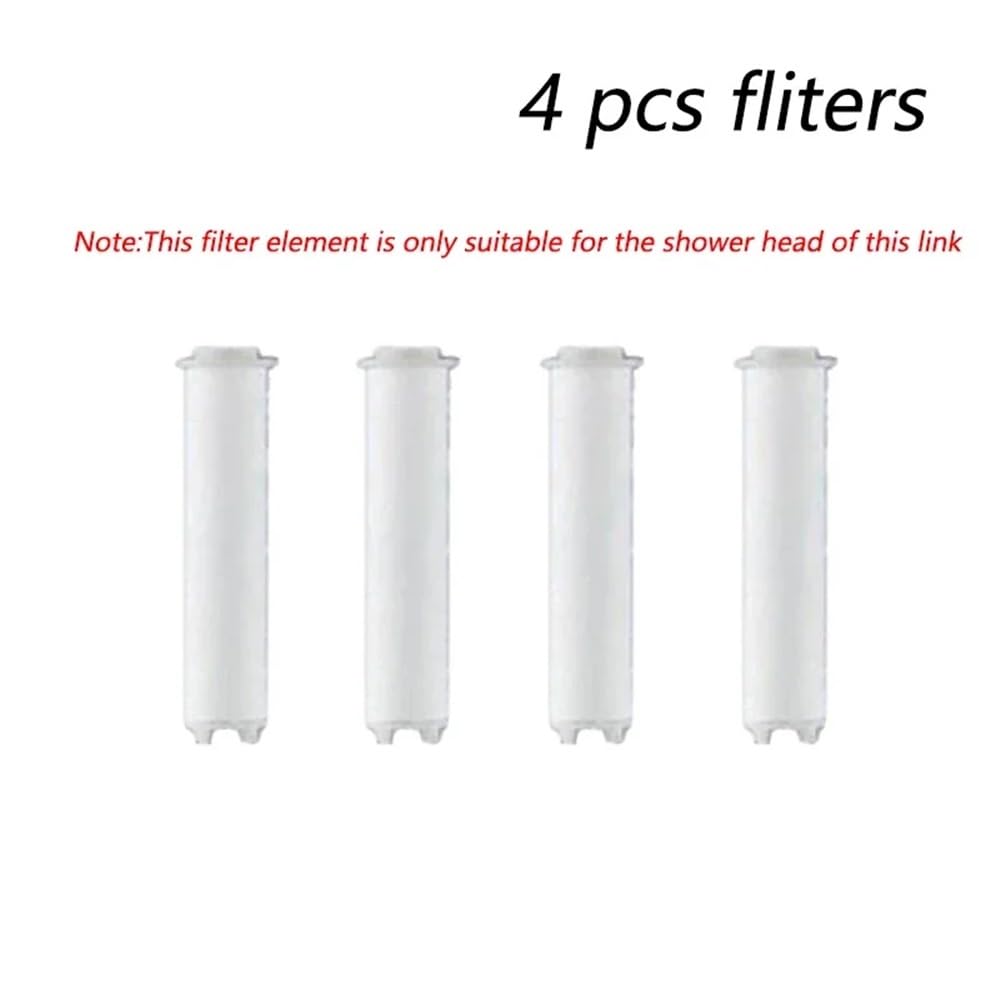 Alcachofa de ducha de mano de alta presión con filtro de ahorro de agua, diseño resistente a caídas, elegante en blanco y negro, boquilla de ducha perfecta para máxima comodidad y relajación