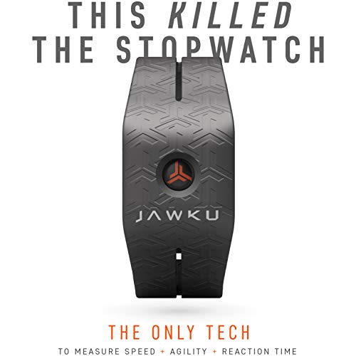 JAWKU Speed - The First Wearable to Measure Sprint Speed, Agility, Reaction Time/Test, Train and Track Performance (Black)