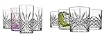 Godinger Drinkware Glasses Set, Shatterproof and Reusable Acrylic, 4 Old Fashioned Glasses and 4...