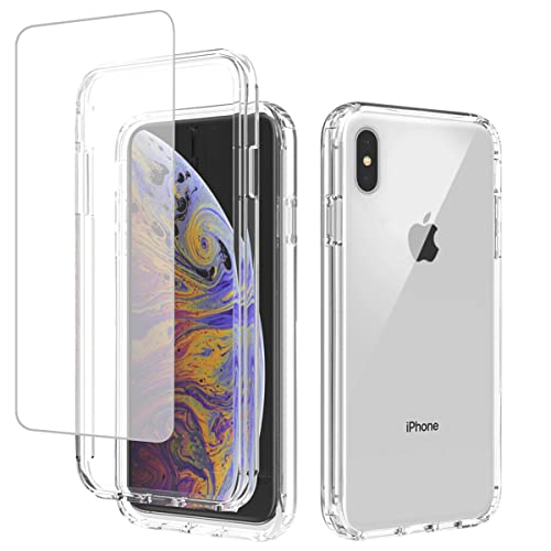 Coque transparente iPhone Xs Max anti-jaunissement contre les rayures et chutes