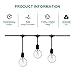 LEDESIGN 25-Pack G40 Incansedent String Light Bulbs, 5 Watt G40 Globe Light Bulbs, G40 Clear Replacement String Light Bulbs with Candelabra Screw Base, Fits E12 and C7 Sockets, Indoor-Outdoor Use