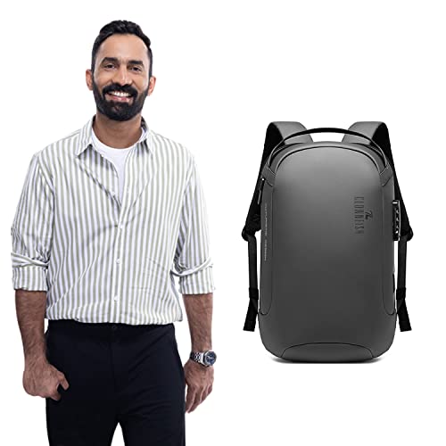 Image of THE CLOWNFISH Water Resistant Anti-Theft Unisex Travel Laptop Backpack with USB Charging and Password Number Lock