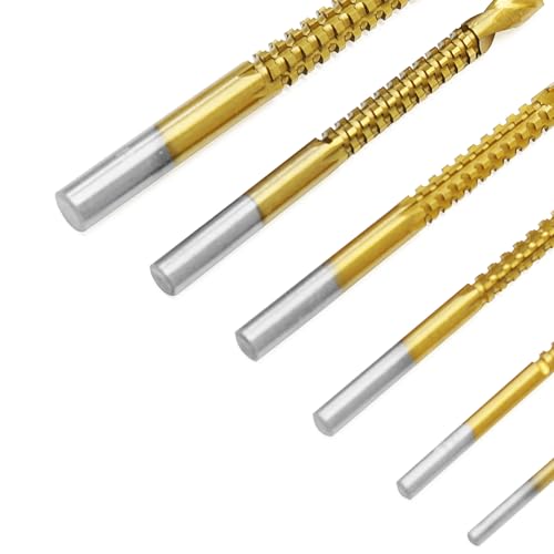 WEITARI 6pcs Drill Bits Serrated Cobalt Drill Bit Set Spiral Screw Metric Composite Tap Drill Bit Tap Twist Drill Bit Set Power Tool Accessories by WEITARI - Image 4