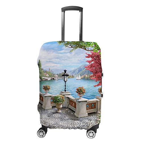 Housse pour bagages avec vue sur les arbres marins en voyage