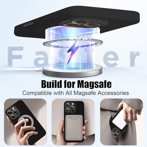Coque silicone iPhone 15 Pro MagSafe avec protège-objectif et doublure microfibre - 2