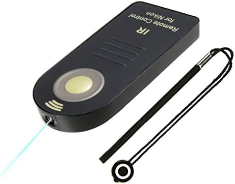 Foto&Tech FTML-L3 Wireless Remote Compatible with Nikon D7500 D750 D3400 D3300 D3200 D5500 D5300 D5200 D7200 D7100 D610 D600 D60 D80 D90/COOLPIX P900 P7800 A/Nikon 1 J1 J2/1 V1 V2 V3+Lens Cap Holder