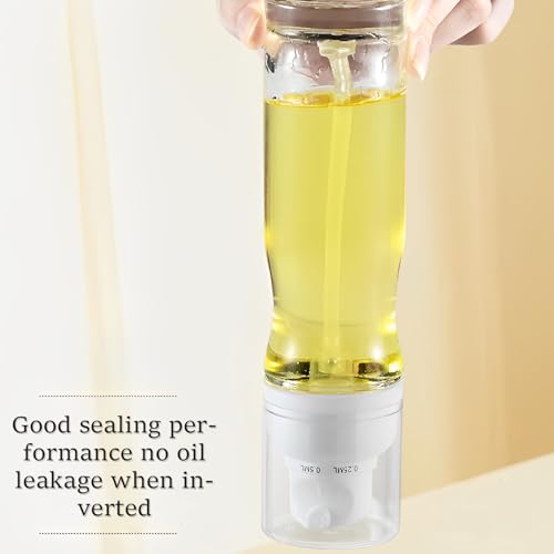 2 Pack Oil Sprayer Dispenser,Glass Cooking Oil Sprayer Dispenser Oil spray bottle Vinegar Sprayer for Kitchen Refillable Gadgets Accessories Widely Used for Air Fryer Baking Grilling - Image 5