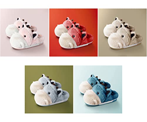 Cute Hippo Cartoon Animal Winter Warm Home Furry Slippers4