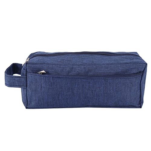 CALIBAN Azul Maquillaje Bolsa No Mujeres Gran Impermeable Poliéster Viaje Cosmético Bolsa Organizador Caso Necesario Componente Lavado Inodoro