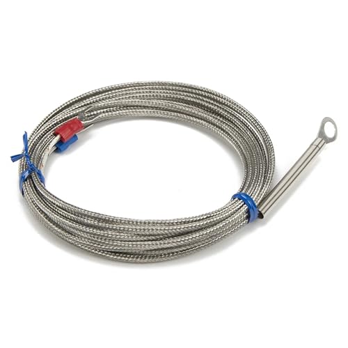 Termopar FTARR01 con cable blindado metálico antiinterferencias de 3m 3