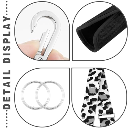 Image of Strap Wrap for Bogg Bag, Accessory for Bagg Bag, With Adjustable Shoulder Leopard Print Crossbody Strap