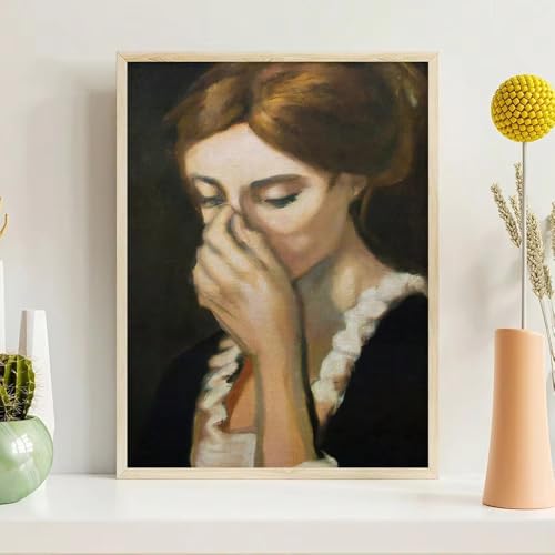 Impression sur toile HD vintage art mural chic femme amusante AEFOUU 60x70