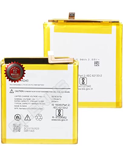 Image of THE BATTERY STORE Original Battery KD40 Compatible for Motorola Moto G8 Plus XT2019 XT2019-2 SB18C52857 with 12 Months Warranty and high Capacity Battery Backup (for Motorola Moto G8 Plus)