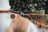 HUNTER Dressurhalsung SOLID EDUCATION, Farbe: cognac, besonders belastbares Leder, handgeflochten, mit Stoppring, Made in Germany, Größe: L