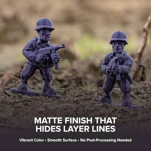 Image of Polymaker Panchroma Matte PLA Filament, Army Purple 1.75mm 1kg 3D Printing Filament, Formerly Polyterra Matte, Fit Most FDM 3D Printers, 1kg Spool (2.2lbs)