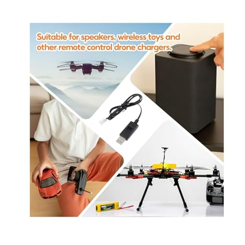 Cargador de batería de litio Lipo de 3.2 V con cables USB para drones 4
