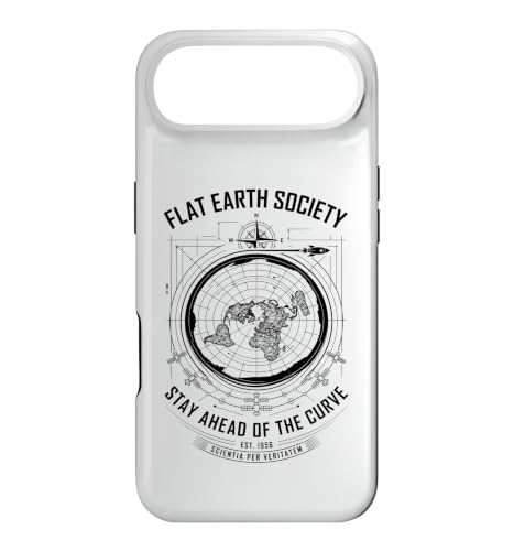 Flat Earth Society Stay Ahead Of The Curve �ʔ����A�d �X�}�z�P�[�X iPhone Air �p