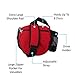 Kestrel Disc Golf Bag - Fits 6-10 Golf Discs + Bottle - For Beginner & Advanced Golfers - Extremely Durable Canvas - Frisbee Golf Bag - Small Sling/Shoulder Disc Golf Bag For Men & Women (Red)