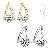 Honorable Joy Lymphatic Earrings for Women, Lovefinity™ Lymphatic Magnetotherapy Earrings Halolux Lymphvity Germanium Hoop Earring Jewelry(Gold&Silver)