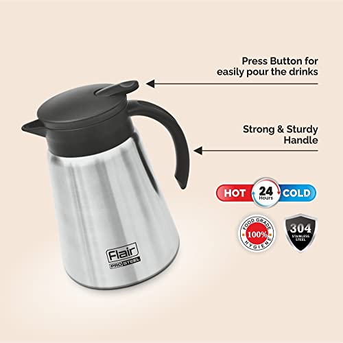 Image of Flair Latte Vacuum Insulated Steel Kettle 800 ML (Black)