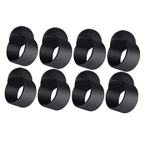 Abaodam Drum Tongue Drum Finger Sleeve Material de Silicona Negro para Instrumentos de Percusión con Dedos
