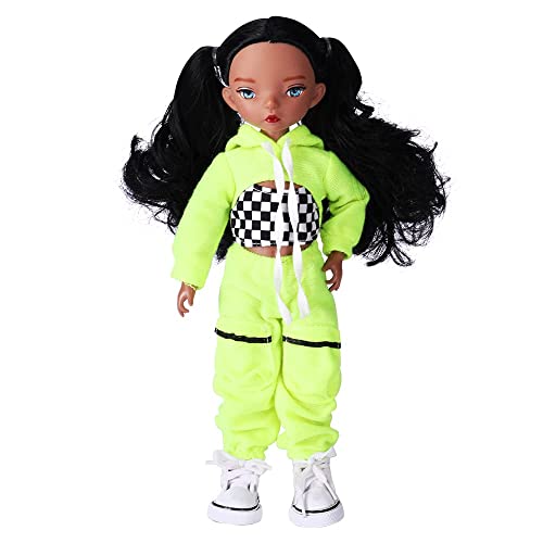 Queban Doll By Jesui-Poseable Fashion Doll With Fluorescent Clothes And Having Ponytails,A Pair Of Designer Recommended Changeable Hand,Great Gift For Kids 6-12 Years Old And Collectors-11 ?In #TOP2