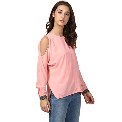 Image of Harpa Women's Polyester Round Neck Regular Fit Top