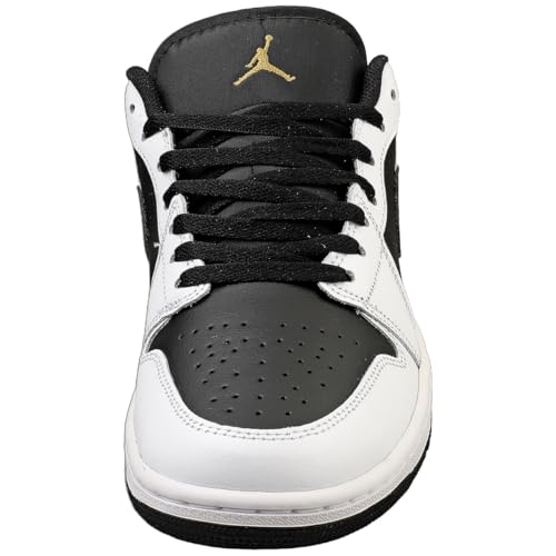 Air Jordan 1 Low Men's Shoes (553558-172, White/Metallic Gold-Black)3