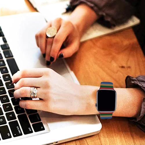 Luxury-Silicone-Band-Compatible-with-Apple-Watch-Band-38mm-40mm-41mm-42mm-44mm-45mm-49mm-Series-9-8-7-6-5-4-3-2-1-SE-Ultra-Retro-Classic-Soft-Sport-Strap-Band-for-iWatch 41 omrT7p6L