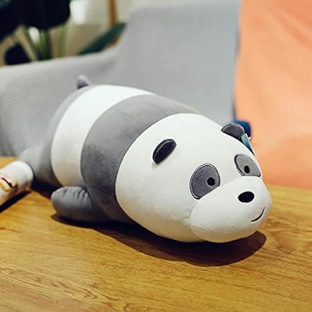 Lindo acostado Oso Polar muñeco de Peluche Abrazo Oso Almohada para Dormir Cama Chica Panda muñeca 48 cm Panda