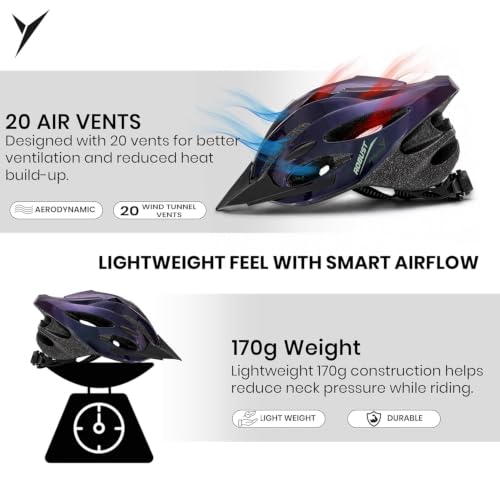 Image of Jaspo Robust Plus Cycling and Skating Helmet for Kids & Adults | 170g Lightweight & Adjustable |Sports Helmet | Quick-Release Buckle & Padded Chin Strap | Ideal for Cycling, Skating & Outdoor Use