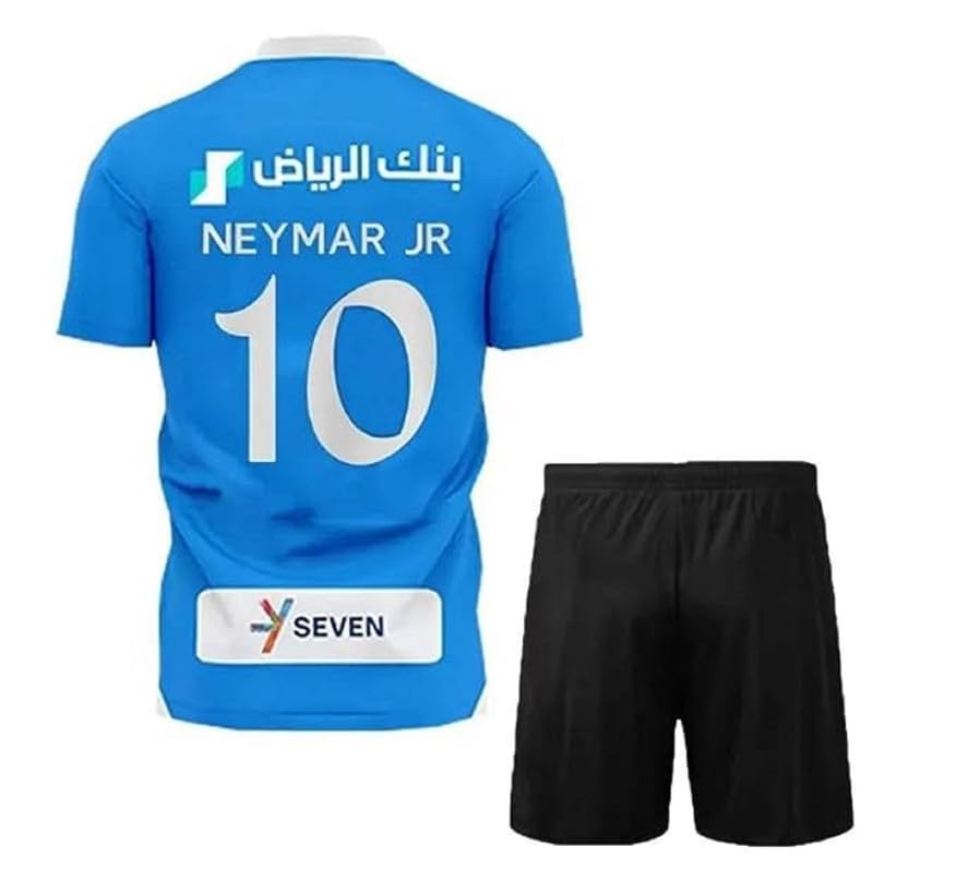 Image of Neimaar 10 Football Jersey 2024 /25 with Black Shorts