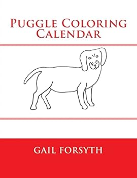 Paperback Puggle Coloring Calendar Book