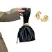 Imagen de Anopo Pequeña Bolsa de Noche en PU para Mujer con Pendiente Dorado Negro