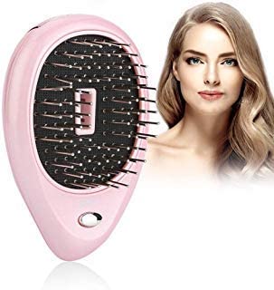 Electric Detangling Hair Brush Scalp brush, Portable Ionic Vibration Scalp Massaging Caring Comb for wet curly Anti-Static, Anti-Detangling and Scalp Head Massage (Pink)