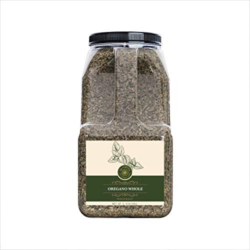 US-FARMERS Whole Dried and Cut Mediterranean Oregano Leaves in Jar, 1.5 Lb