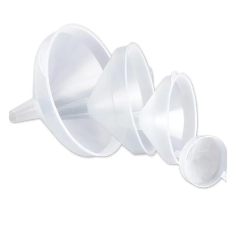 Lot de 4 fournitures de laboratoire en plastique à large ouverture (90/170/210/260 mm)