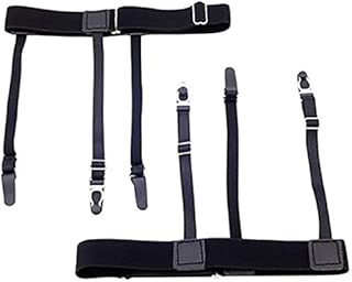 Soko Mesh Unisex shirt stay shirt holders crease resistance - belt stirrup style suspenders