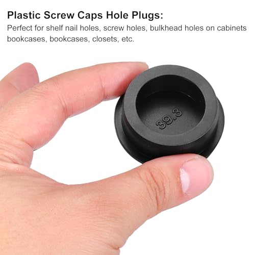 Image of MECCANIXITY 3pcs T-Shaped Silicone Plugs 39.3mm 1-1 /2 Inch Dia Snap in Plug Hole Seal Cover Round Rubber Stopper for Kitchen Rubber Bulkheads Waterproof Sealing Plugs Black